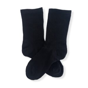 Medias tenis negras lisas CSK