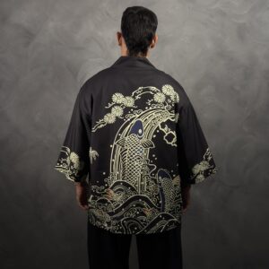 Haori Koi Dorado Nocturno