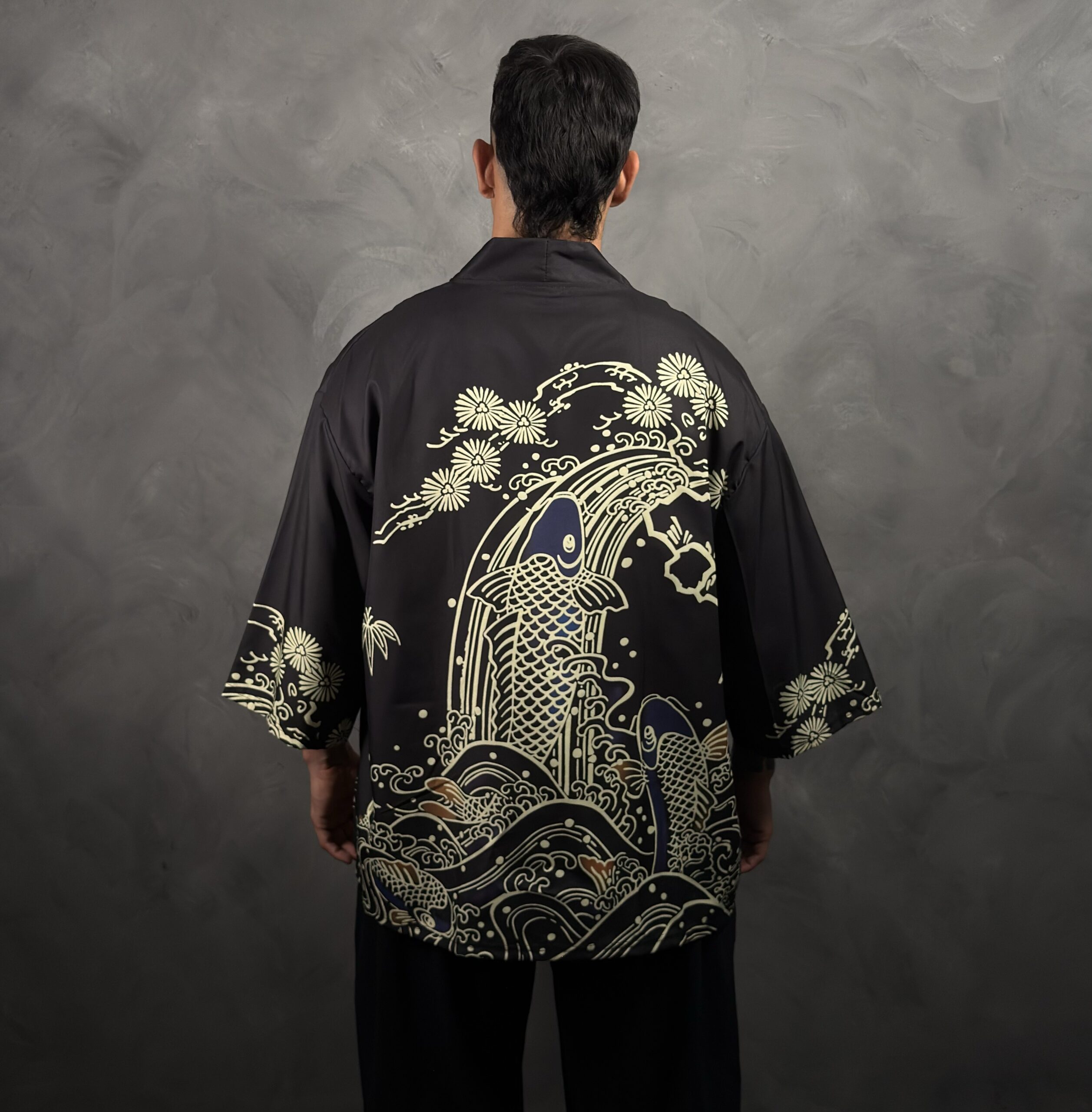 Haori Koi Dorado Nocturno