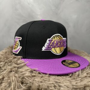 Gorra New Era Lakers Negra con Violeta G5