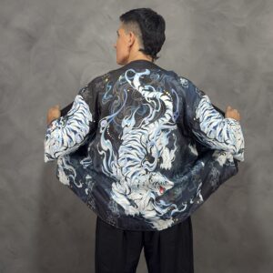 Haori Tigre Tormenta Azul