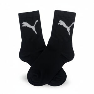 Medias negras con logo blanco Puma