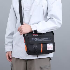 Bolso Bandolera Utility Black Orange