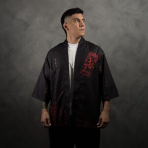 Haori Fajia Kanji Rojo