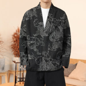 Chaqueta de Jean Dragon Negra