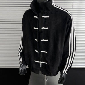 Chaqueta de Gamuza Deportiva Negra