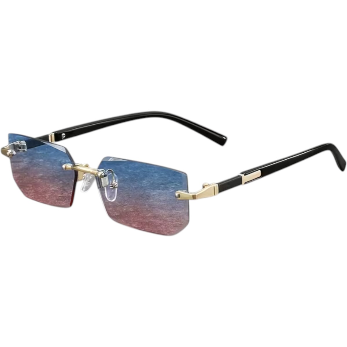 Gafas “Luxe Edge” Celeste Rosa Degradé