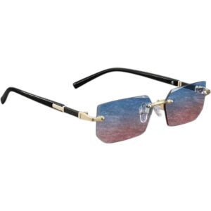 Gafas “Luxe Edge” Celeste Rosa Degradé