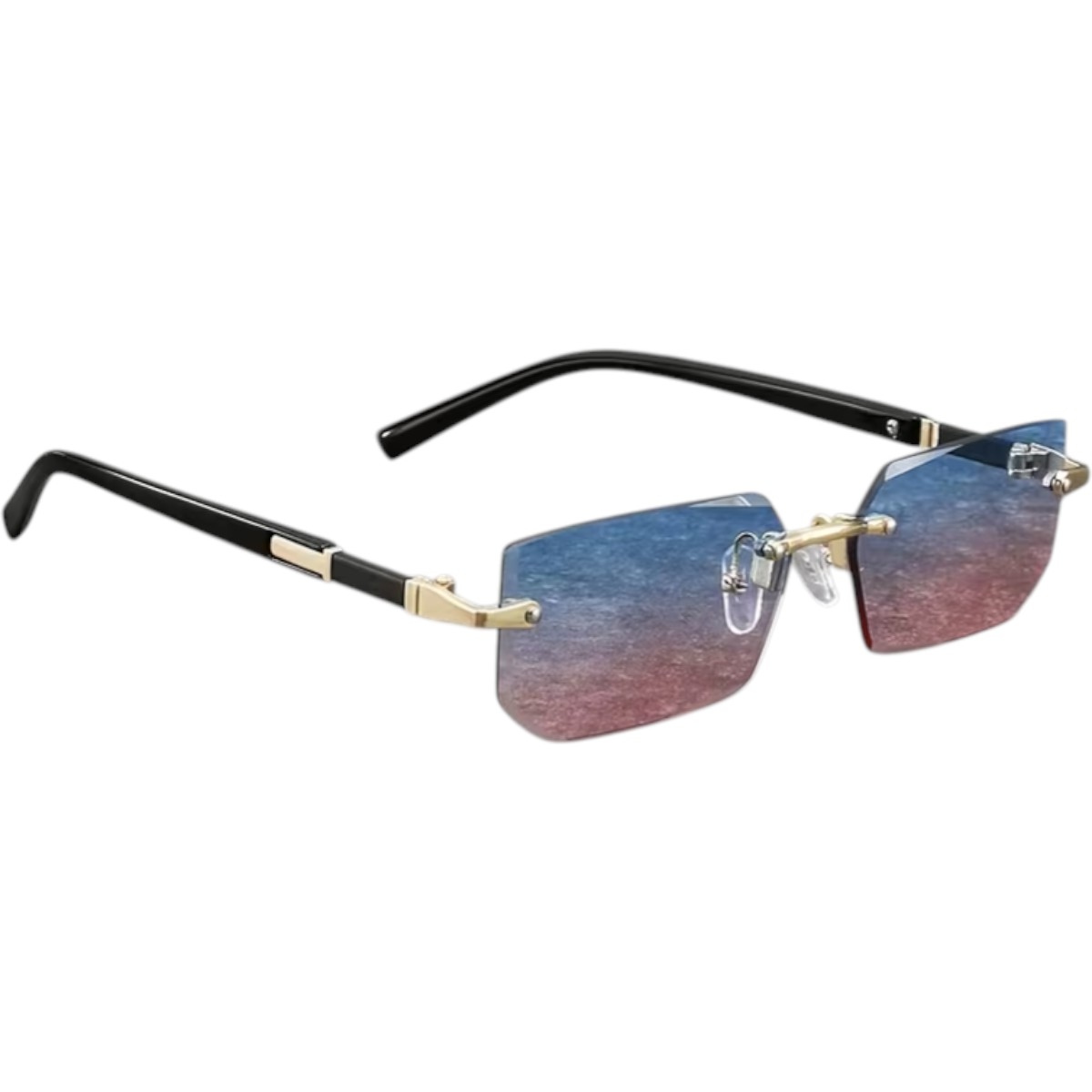 Gafas “Luxe Edge” Celeste Rosa Degradé - Imagen 2