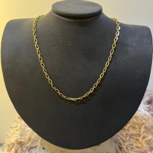 Cadena Paperclip Dorada