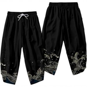 Pantalon Olas Doradas Negro