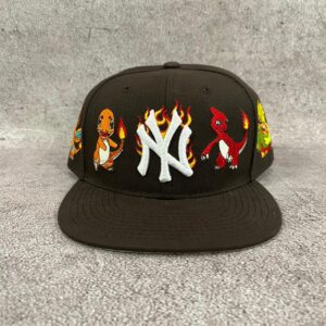 Gorra NE Fitted Marrón O Pokémon Fuego